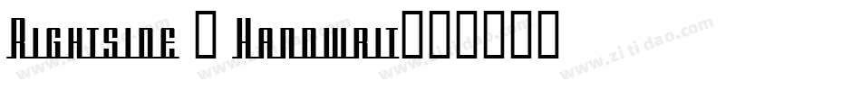 Rightside - Handwrit字体转换